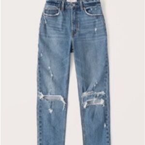 Abercrombie Curve Love High Rise Mom Jeans